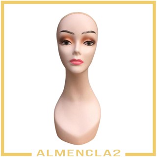 [Almencla2] หุ่นหัวโล้น ผู้หญิง ความสูง 48 ซม. อเนกประสงค์ สําหรับตั้งโชว์เครื่องประดับศีรษะ สร้อยคอ