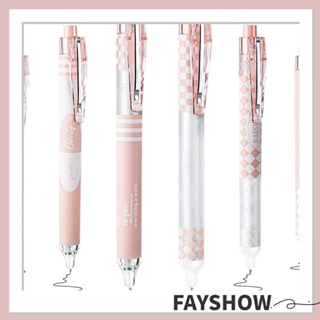 Fay ปากกาหมึกเจล แบบแห้งเร็ว 15 ซม. สีชมพู สีดํา 6 ชิ้น