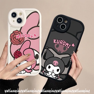 เคสโทรศัพท์มือถือ TPU นิ่ม กันกระแทก ลายการ์ตูน Kuromi Melody หัวใจน่ารัก สําหรับ Infinix Smart 5 6 Note 8 Infinix Hot 10 9 11 Play Hot 10T 11s 10s Hot 10 Lite