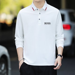 เสื้อโปโล BOSS สวมใส่สบาย แฟชั่นคู่รัก