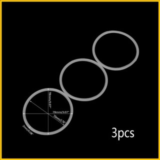 Zong ปะเก็นแหวนซีลยาง รูปตัว O ขนาด 7 8 ซม. แบบเปลี่ยน สําหรับเครื่องปั่นน้ําผลไม้ 3 ชิ้น