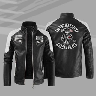 Sons of Anarchy Jacket Windbreaker Motorcycle Riding Leather Long-sleeved Thin Rainproof Jacket