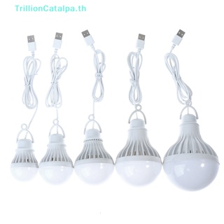 Trillioncatalpa โคมไฟ LED 3W 5W 7W 9W 12W ขนาดเล็ก แบบพกพา สําหรับตั้งแคมป์