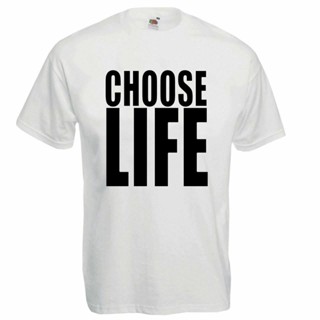 เสื้อยืดแฟนซี ลาย Choose Life ยุค 80 ไซซ์ Sxxl สําหรับผู้ใหญ่