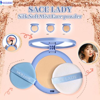 ของขวัญสำหรับสาว SACE LADY ควบคุมความมันแต่งหน้าติดทนนาน Waterproof Setting Powder พกพาสะดวก แป้งอัดแข็ง Natural Nude แต่งหน้า KDURANT