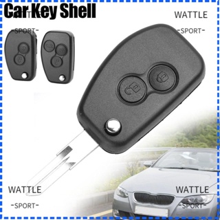 Wattle รีโมตกุญแจรถยนต์ VAC102 NE72 2 3 ปุ่ม แบบเปลี่ยน สําหรับ Renault Dacia Modus Logan Clio Espace Nissan