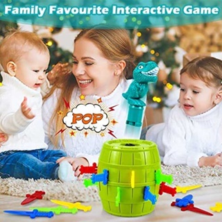  Childrens toy trickster dinosaur bucket classic pop-up game suitable for 2-4 players