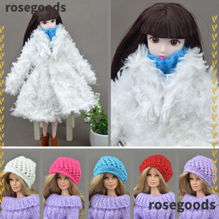 Rosegoods1 หมวกตุ๊กตาถัก DIY สําหรับตุ๊กตา 1/6 ม้วน 30 ซม.