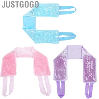 Justgogo Cold Compress Gel Wrap   Durable Reliable 63x10cm Hot for Reducing  Eliminating Fatigue Shoulders Back Waist