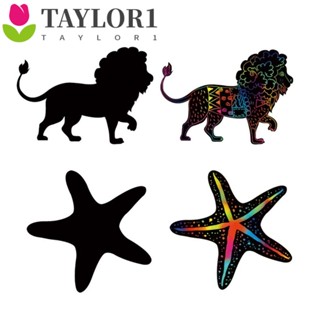 Taylor1 กระดาษวาดภาพระบายสี แบบพกพา สีรุ้ง ของเล่นเสริมการเรียนรู้ สําหรับผู้ใหญ่อนุบาล