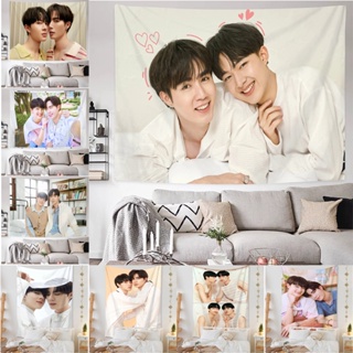 ZeeNuNew ปลอกหมอนสี่เหลี่ยมผืนผ้า ZeeNuNew นักแสดงไทย ZeeNuNew และ NuNew พิมพ์หน้าเดียว Polyester Pillow Case ห้องนอนโซฟาตกแต่งบ้าน (ไม่รวมหมอน)