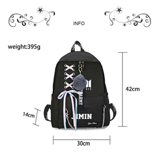 BTS Model Backpacks bt21 Korean Style Canvas Material Clearance sale