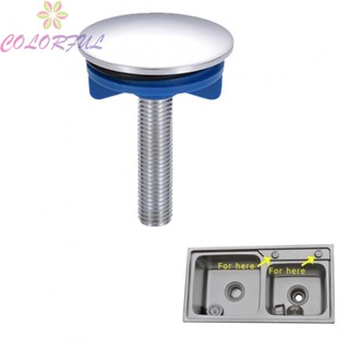 【COLORFUL】Sink Stopper Basin Cover Bathroom Sink Strainer Chrome Brass Faucet Hole Cover