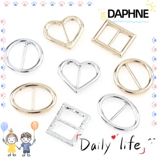 Daphne หัวเข็มขัดโลหะผสม ทรงวงรี สีเงิน สีทอง 10 ชิ้น ต่อชุด