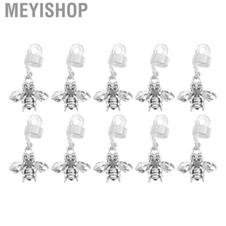 Meyishop Hair Beads Accessory  Spring Shape Round Edge 10Pcs Viking Beard Bead Pretty Decor Free Styling Wide Utility for Women