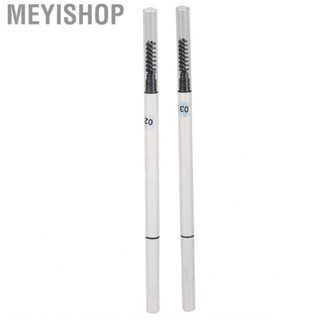 Meyishop Eyebrow Pen  Long Lasting Double Headed 2 in 1 Smudge Proof Triangular Makeup Sweatproof for  Eyebrows