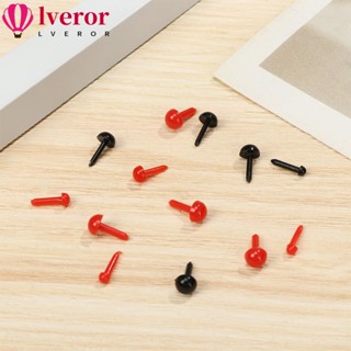 Lveror จมูกพลาสติก ทรงวงรี ขนาดเล็ก เพื่อความปลอดภัย DIY 100 ชิ้น/ถุง