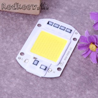 Redkeev™ โคมไฟฟลัดไลท์ Led 50W ชิป COB อินพุต 220V ไดรเวอร์ IC อัจฉริยะ