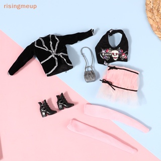 [risingmeup] ชุดกระโปรงสวย อุปกรณ์เสริม สําหรับตุ๊กตา DIY 1 ชุด