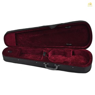 Banana_pie กล่องเคสแข็ง ทรงสามเหลี่ยม 4/4 พร้อมสายคล้องไหล่ สําหรับไวโอลิน Stradivarius Burgundy