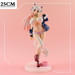 ฟิกเกอร์ Supersonico Sonico Action Figures แมวขาว โมเดลอนิเมะเซ็กซี่ เครื่องประดับ ของขวัญ ของเล่นสําหรับเด็ก