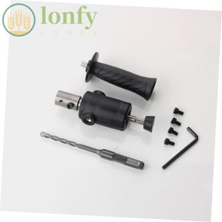 Lonfy อะแดปเตอร์แปลงค้อนไฟฟ้า อเนกประสงค์ สีดํา