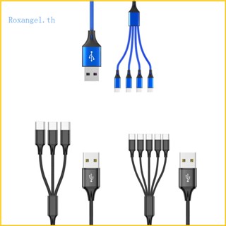 Rox สายชาร์จ USB C แยก 3 4 5 in 1 ชาร์จเร็ว