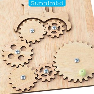 [Sunnimix1] บอร์ดไม้ เสริมพัฒนาการสมอง DIY สําหรับเด็กผู้ชาย และเด็กผู้หญิง