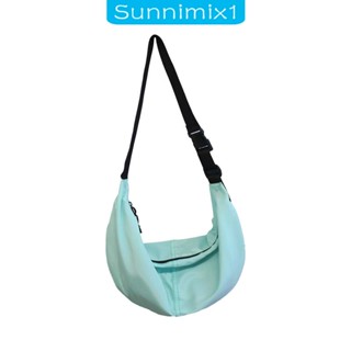 [Sunnimix1] กระเป๋าสะพายไหล่ กระเป๋าถือ ผ้าไนล่อน ปรับได้ สําหรับผู้หญิง ผู้ชาย เดินชายหาด กลางแจ้ง