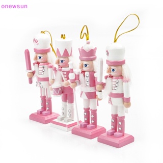 Onew ตุ๊กตาการ์ตูนทหารวอลนัท แครกเกอร์ สีชมพู ขนาด 12 ซม. สําหรับตกแต่งโต๊ะ