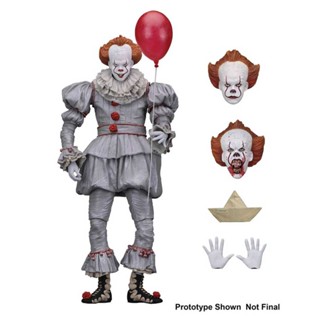 Neca โมเดลฟิกเกอร์ PVC รูปตัวตลกสยองขวัญ Stephen Kings It the Clown Pennywise ของเล่นสําหรับเด็ก