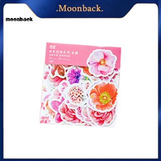 &lt;moonback&gt; 45 ชิ้น การ์ตูน ดอกไม้ สมุดภาพ สติกเกอร์รูปลอก DIY ไดอารี่ อัลบั้ม เครื่องเขียน ตกแต่ง