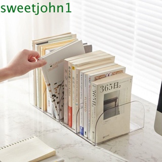 Sweetjohn ชั้นวางหนังสือแฟชั่น PET เครื่องเขียน สําหรับจัดระเบียบโต๊ะ