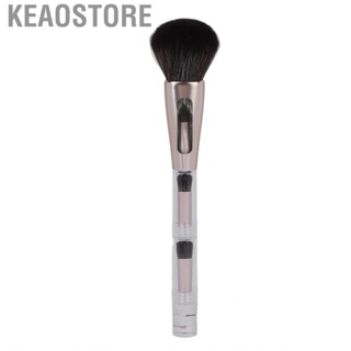 Keaostore 4 In 1 Makeup Brush Set Travel Size   Mini Brushes Portable Thickened Aluminum Tube for Women