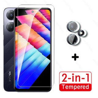 ฟิล์มกระจกนิรภัยกันรอยหน้าจอกล้อง 2in1 สําหรับ Infinix Hot 30 30i 4G Infinix Hot 30 Infini Hot30 Play NFC Hot30i 30Play