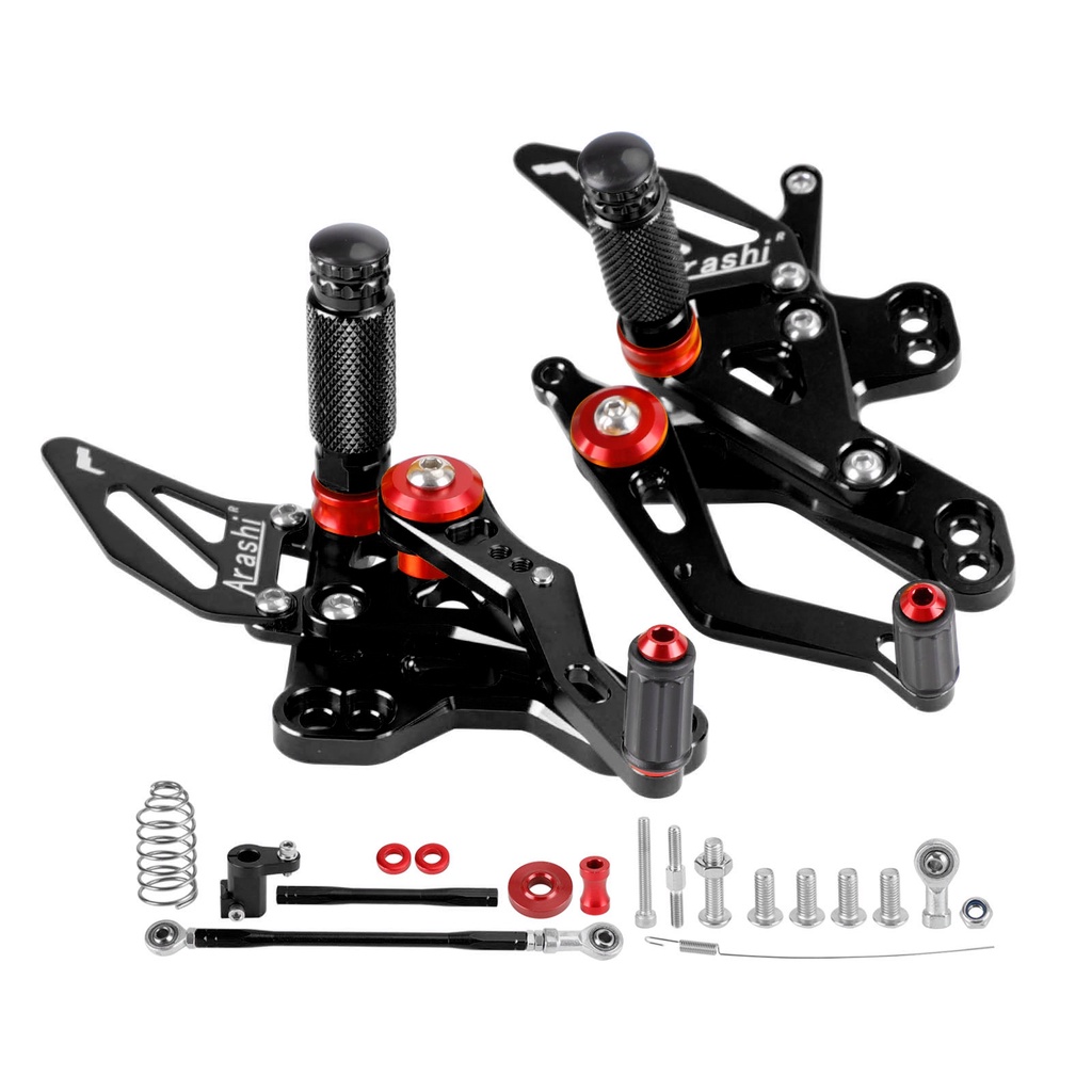 ที่พักเท้าอลูมิเนียม สีดํา สําหรับ Honda CBR650R CB650R 2019-2023