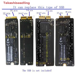 (Takashiseedling) อะแดปเตอร์แปลง M.2 NGFF AHCI NVMe SSD 12 + 16Pin สําหรับ MacBook 2013-2017