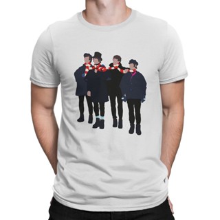 เสื้อยืดแขนสั้นห่อ Men TShirt Beatle หล่อที่ยอดเยี่ยมนักดนตรี O คอสั้นแขนเสื้อ T เสื้อ Top คุณภาพ Kado Ulang TahunS-5XL