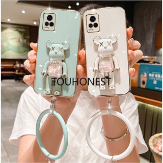 เคส Vivo Y21 เคส Vivo Y19 Casing Vivo V9 Cases Vivo Y85 Cover Vivo Y21T เคส Vivo Y21S Case Vivo Y21A Case Vivo Y33T Case Vivo Y33S Case Vivo Y32 Case Vivo Y21E Case Vivo U3 Case TPU Anime Cartoon Cute Kaws Bear Stand With Ring Phone Case TT โทรศัพท์มือถือ