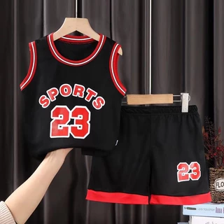 เสื้อบาสเก็ตบอลเด็ก ชุดกีฬาเด็ก ชุดบาสเก็ตบอลเด็กน้อยราคาถูกสินค้านำเข้าเนื้อผ้านุ่มใส่ออกกิจกรรม
