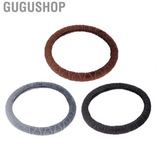 Gugushop Car Steering Wheel Protector Stable Strong Breathability Soft Universal Steering Wheel Covers for Interior Accessories