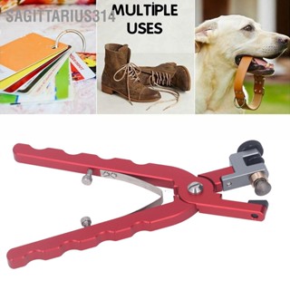 Sagittarius314 Hole Punch Pliers Ergonomic Labor Saving Aluminum Alloy Watch Band Leather Belt Puncher