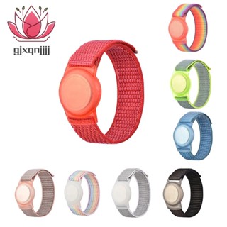 สายรัดข้อมือเด็ก เข้ากันได้กับ Apple AirTag เคสป้องกัน สําหรับ Air Tag GPS Tracker พร้อมสร้อยข้อมือไนลอน