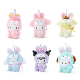 พวงกุญแจ จี้ตุ๊กตาฟิกเกอร์ My Melody Cinnamoroll ประดับเพชร ขนาด 5 นิ้ว ของเล่นสําหรับเด็ก