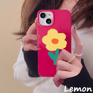 [Lemon] เคสโทรศัพท์มือถือเจลลี่ ลายดอกกุหลาบ สีแดงแวววาว สําหรับ iPhone 7 8 7plus 8plus 11 12 X XS XR XSMAX 11pro 12promax 11promax 12promax 13 13pro 13promax