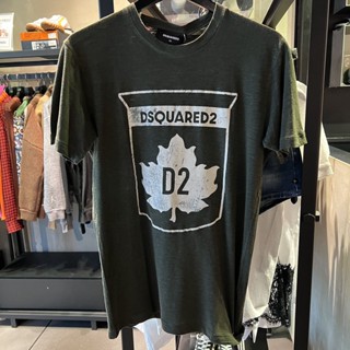 Dsquared2 เสื้อยืด แขนสั้น พิมพ์ลาย แฟชั่นฤดูร้อน สําหรับทุกเพศ