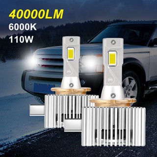 หลอดไฟตัดหมอกเทอร์โบ LED 40000LM 110W 6000K D1S D2S D3S D4S D5S D1R D2R D3R D4R 12V สองด้าน สําหรับรถยนต์ 2 ชิ้น