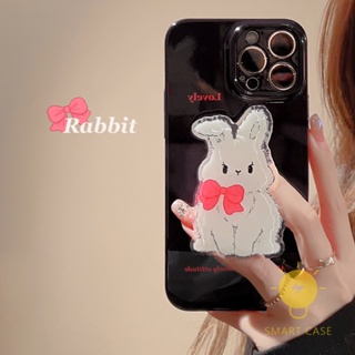 For เคสไอโฟน 14 Pro Max [Lovely Rabbit] เคส Phone Case For iPhone 14 Pro Max Plus 13 12 Mini 11 For เคสไอโฟน11 Ins Korean Style Retro Classic Couple Shockproof Protective TPU Cover Shell