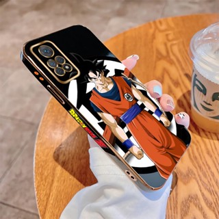 เคสโทรศัพท์มือถือ แบบนิ่ม ลายการ์ตูนดราก้อนบอล ขอบสี่เหลี่ยม หรูหรา สําหรับ Redmi Note 10 10S 11S 11 Pro 4G 5G