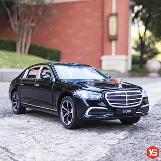 เครื่องชั่งน้ําหนัก 1:24 Diecast Mercedes Benz S-Class S400L พร้อมไฟขึ้น เสียงเครื่องยนต์